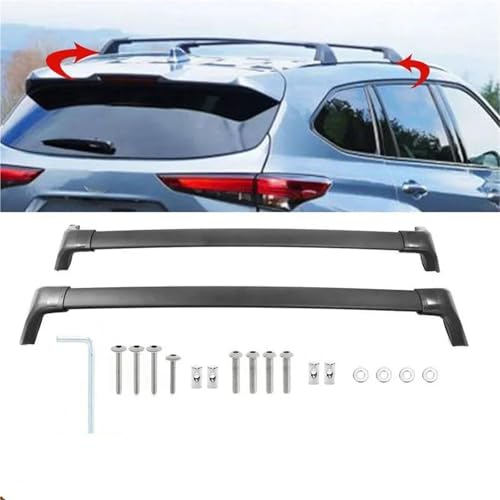 Techo baca coche barras transversales portaequipajes para Toyota Highlander 2021 7