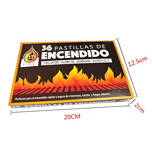 12-Cajas-432-Pastillas-de-Encendido-Chimenea-Estufas-y-BarbacoasPastilla-encender-Carbon-4-Caja-480-fosforos-de-Madera-extralargos-de-55cm