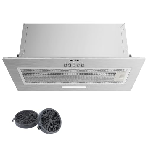 COMFEE' Cappa Aspirante 52 cm BIHT17SS-52 Cappa A LED Sottopensile Aspiratore A Parete Cappa...