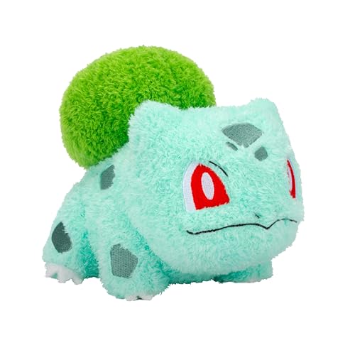 Pokemon Cuddly Bulbasaur Plush - 8-Inch Soft Shaggy Plush with Authentic Details