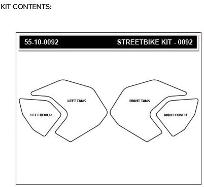 STOMPGRIP Volcano Tank Grips (CLEAR) for 18-20 YAMAHA MT-09
