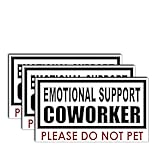 Funny and Relatable Office Humor – This sticker features the clever phrase “Emotional Support Coworker – Please Do Not Pet,” perfect for lightening the mood in stressful work environments or showing off your witty personality at the office. Waterproo...