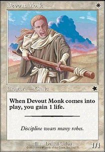 Magic The Gathering - Devout Monk - Starter 1999