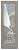 Frosted Glass Interior Door - Matrix Angles - 1D Positive Clear - Abstract - 24" x 80" - Book/Slab Door - Alder Clear