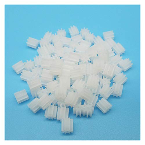 TMP1105 8 Teeth 0.5M Pinion Gears 80.8A 81A 81.5A 082A Spare Parts Model Gears Hole 0.8mm-2mm 100pcs/lot (Hole Diameter : 1mm Tight, Number of Teeth : 8 Teeth)