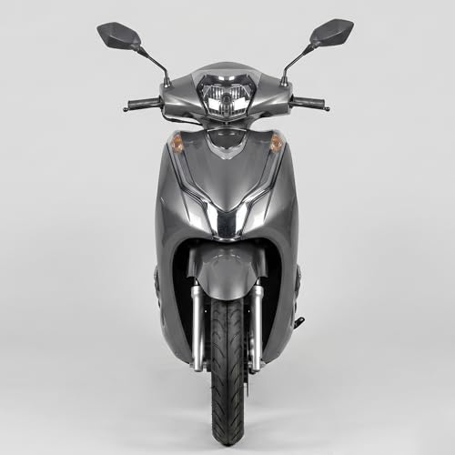 Image of Ryoto Non RTO Electric Scooty, Lithium, Sped 25 km /Hr, Maximum Range 50-55 km, Lightweight, Digital Speedometer, Motor Power 250W BLDC Bike Scooter for Men and Women (Grey)
