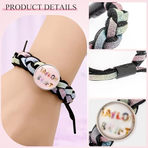Taylor Bracelet Gifts for Music Lovers, Adjustable Hand Woven Bracelet A Present for Fans Girl, Pay Tribute to Sister Music Lover Singer Fans