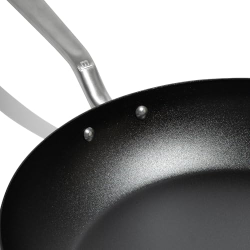 Made In Cookware - 2 Piece (Includes 10",12") Seasoned Blue Carbon Steel Frying Pan - (Like Cast Iron, but Better) - Professional Cookware - Crafted in Sweden - Induction Compatible - Thumbnail 4