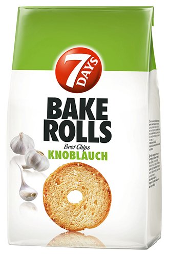 8 x 7 Days - Bake Rolls Brotchips Knoblauch - 250g Cover