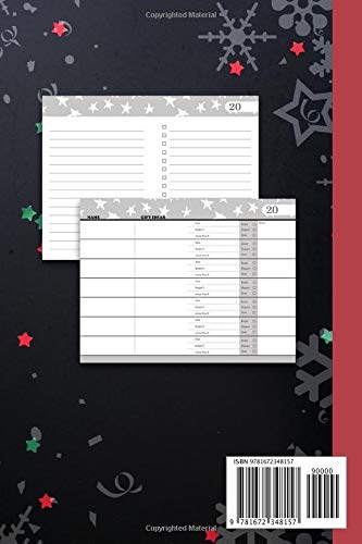 Gift Tracker: A Simple Christmas Log book / Notebook / Journal for to record Gift List Ideas & Checklist Boxes (Christmas holiday log books) image 2