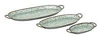 Algopix Similar Product 4 - Deco 79 Farmhouse Metal Oval Tray Set