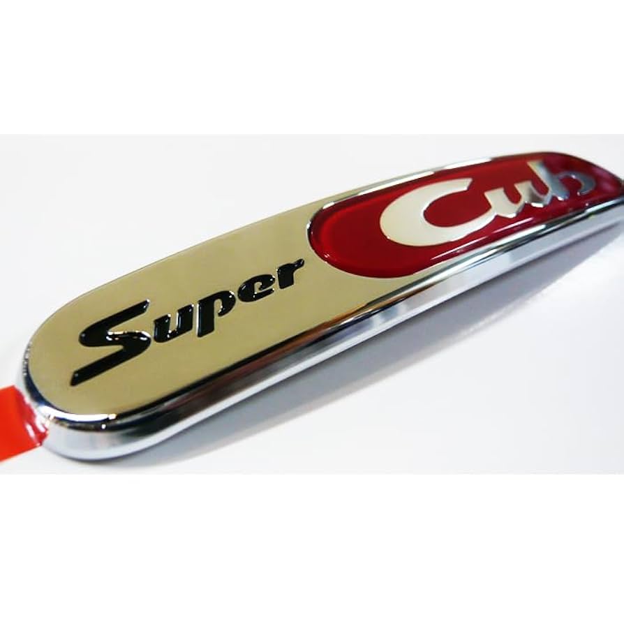 Amazon.co.jp: 純正 スーパーカブ 立体エンブレム 楕円 SUPER