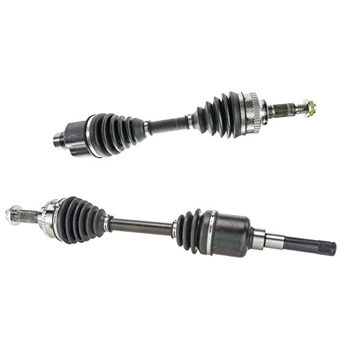 Image of TRQ Front Driver and Passenger Side CV Axle Assembly Set 2 Piece Compatible with 2001-2004 Ford Escape 2007-2008 Escape 2001-2006 Mazda Tribute 2008 Tribute 2005-2008 Mercury Mariner
