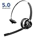 Produktbild Mpow HC3 Bluetooth Headset, Bluetooth 5.0, 3.5mm Wired Headset, Dual-Geräuschunterdrückung-Mikrofon Office Headsets, Freisprech Leicht Blutooth Kopfhörer für LKW-Fahrer/Callcenter/Unternehmen