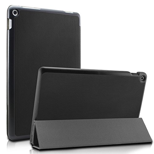 INFILAND ZenPad 10 Shell Case - Ultra Slim Lightweight Stand Case Cover with Auto Sleep/Wake Feature for ZenPad Z300C / Z300CG / Z300CL 10.1-Inch Tablet (ZenPad 10, Black)