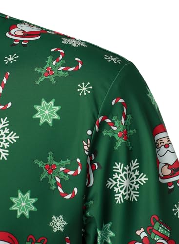 Camisetas polo divertidas para hombre de HOOD CREW, estampado navideño y de golf, manga corta miniatura 7
