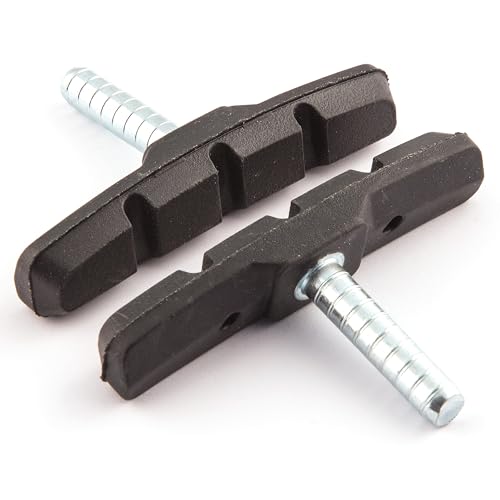 Clarks MTB/Hybrid V-Type and Cantilever Brake Pads - Pair of 70mm Synthetic Brake Pads Compatible with Mountain & Hybrid Bikes, Black