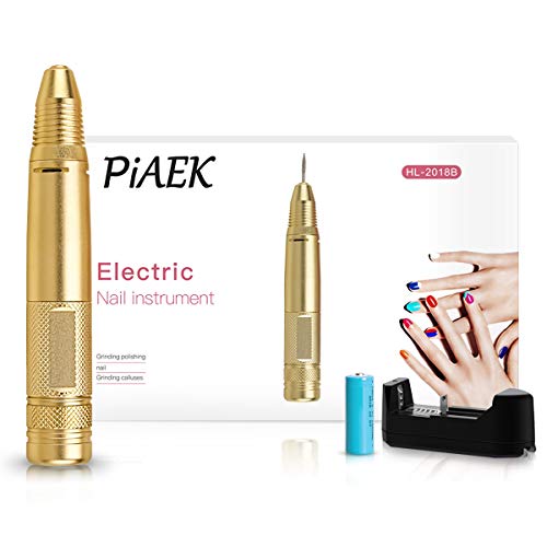 Electric Nail Drills for Acrylic Nails Kit Nail File Machine Professional Portable Manicure/Pedicure Tool Include Rechargeable Battery, Heat Sink Grinder Pen Nail Polisher Set Nail File