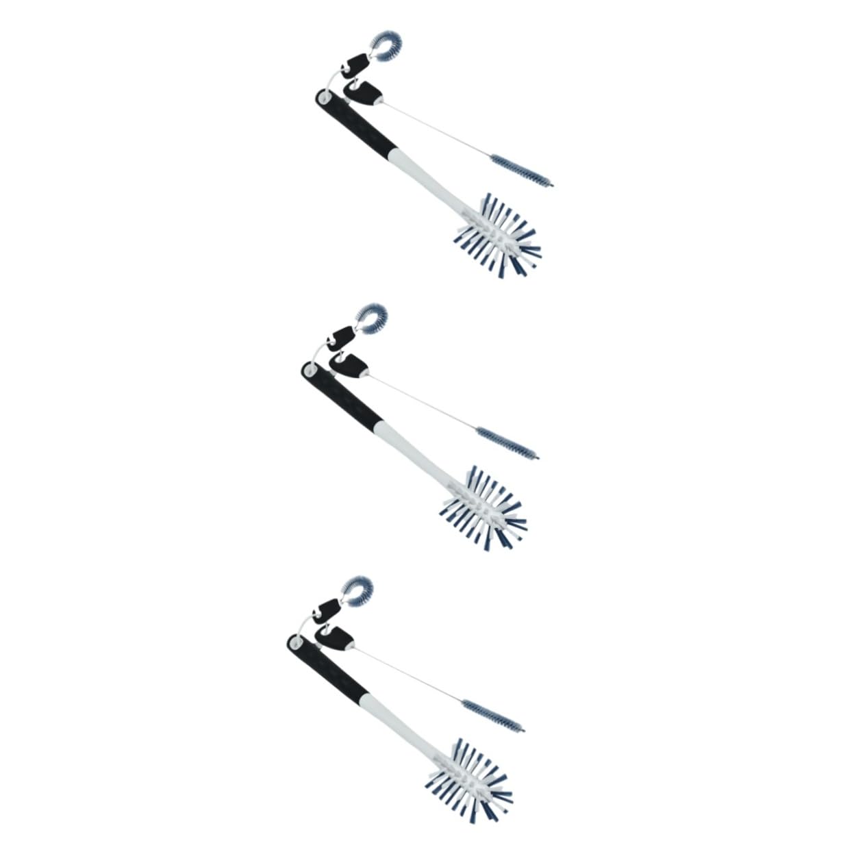 BUTIFULSIC 3pcs 3 1 Tile Brush Test Tube Brush Insulated Tumblers with Straw Bottle Brush Straw Cleaner Gap Brush