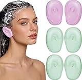 Beavorty Ear Covers for Shower Hair Dryer & Dye,3 Pair Silicone Ear Protectors Guard Shieds Waterproof Earmuffs for Hairdressing Bathing Anti Staining from The Dye