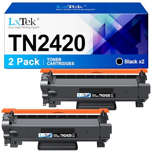LxTek TN2420 TN 2410 Compatible Cartouche de Toner pour Brother TN 2420 TN2410 pour Brother...
