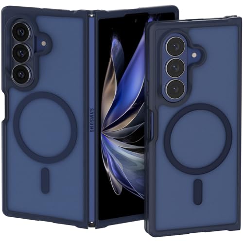 Samsung Galaxy Z Fold 8 Ultra�p���C�P�[�X�AMagSafe�p�A�u���[ | �������}�b�g�A�~���^���[�O���[�h�ی�AZ Fold 8 Ultra�P�[�X �X�����t�B�b�g �ϏՌ��ی�d�b�J�o�[ Zfold8 Ultra�p