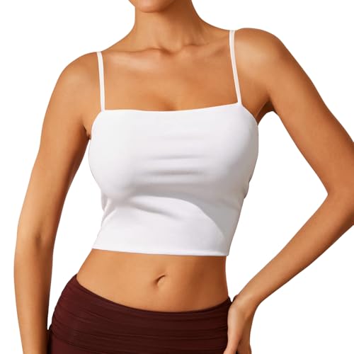 Women's Sexy Adjustable Spaghetti Strap Basic Cami Camisole Double Layer Tank Crop Tops2