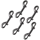 5 PCS Bolt Snaps, RUIYIQI Double Ended Hook Trigger Chain Metal Clips with 3.94inch / 100mm Trigger