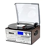 radio cassette entrada auxiliar Bluetooth inalámbrico - Bluetooth integrado para reproducir música desde un dispositivo con bluetooth sin usar una conexión por cable. Hace más fácil disfrutar de la música desde dispositivos móviles.