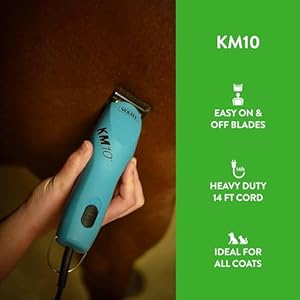 Wahl Professional Animal KM10 2-Speed Brushless Motor Pet, Dog, and Horse Clipper Kit – Berry