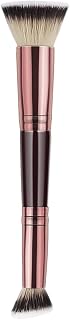 Foundation Brush,Double-Ended Make Up Brushes for Foundation, Powder, Blush and Concealer, Long Kabuki Brush for Liquid, Cream and Powders Products(Rose Gold)-GOHIGH