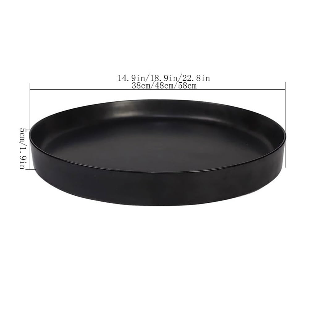 Sottovasi per Fiori Pallet Rotondo for Piante da Fiori in Ceramica Vaso(Piccolo)