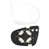 Side View Mirror Replacement,Automotive Exterior Mirror Replacement Glass,Right Side Door Wing Mirror Glass with Heating Function Passenger Side Mirror Glass for Mk6 09 ‑ 12