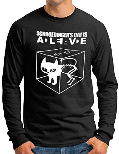 T-shirt manches longues homme Schroedingers Cat WS OM3 Big Bang noir XXXL