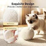 SENOY Cat Toy Ball for Indoor Cats | Soft Wool Cat Toys, High Elasticity Cat Pom Pom Balls for Bored Indoor Adult Cats, Interactive Balls for Cats, Kittens - Image 3