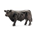 Schleich Black Angus Bull Schleich 13766 - Angus Bulle, Tier Spielfigur, schwarz