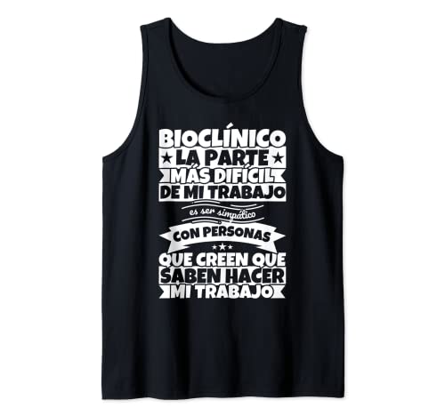 bioclínico divertido la parte Camiseta sin Mangas