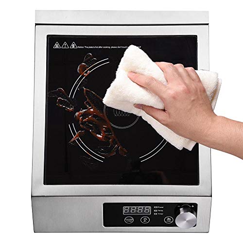 Wechef 3500W Commercial Induction Cooktop, 220 To 240V Kitchen Electric Stove Burner With Sensor Touch And Led Screen Rapid Heating Cookware Stainless Steel With Etl Certification #TOP4