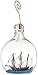 Hampton Nautical Santa Maria Model Ship in a Glass Bottle Christmas Ornament, 4"