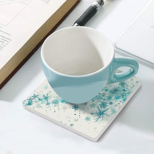 Dessous de verre flocons de neige en céramique pour embellir votre cuisine