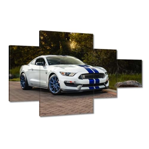 Peinture imprimée sur toile décoration murale 130 x 80 cm voiture de sport tableau H6380Z