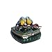 NIKKY HOME Small Vintage Love Birds Pewter Jeweled Trinket Box, 2.1'' by 2.1'' by 1.8''