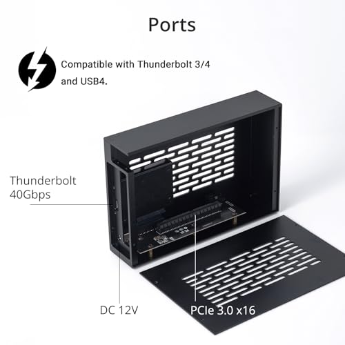 Carcasa externa PCIe 3.0x16 Thunderbolt 3 tarjeta Decklink portátil Windows MacOS TD1-L 2