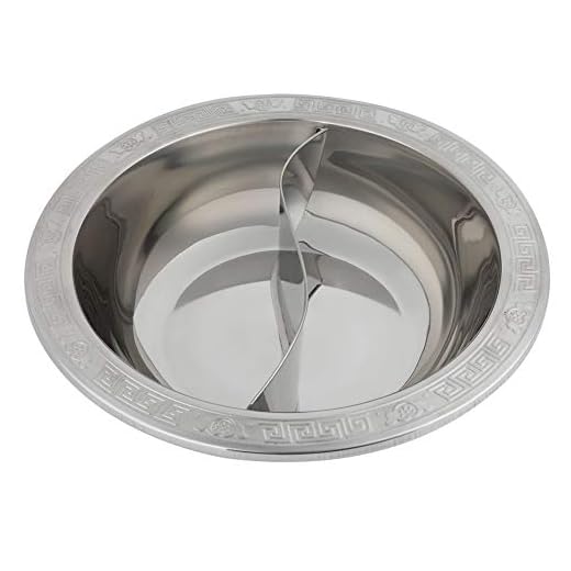 Divided Hot Pot, Stainless Steel Shabu Hot Pot Divided Hot Pot Pan Extra Thick Divided Stainless Steel Hot Pot for Induction Cooker Cooking Pot Chinese Fondue