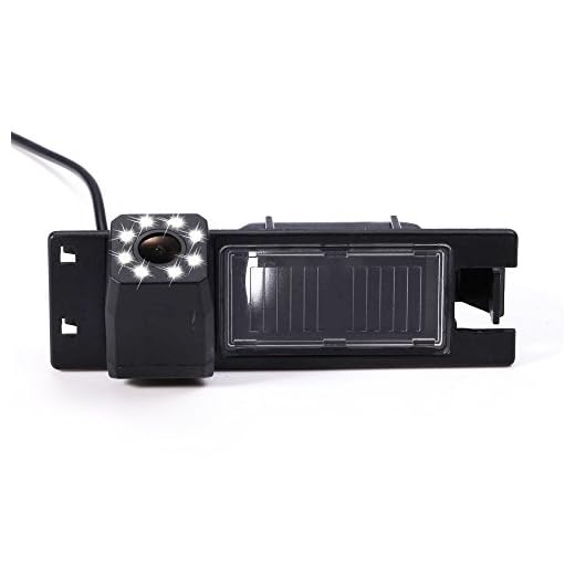 Universal Vista Trasera cámara CCD Chip para Opel Astra H/Corsa D/Meriva A/Vectra C/Zafira B,FIAT Grande Modelos de Coches (Negro)