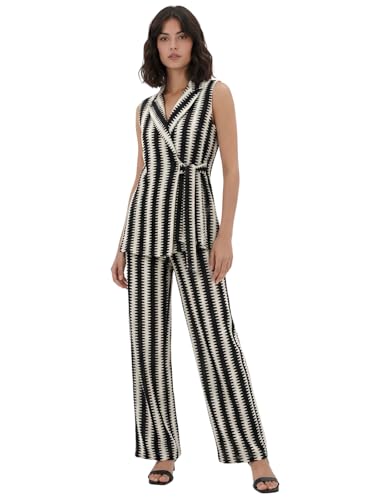 Image of GRECIILOOKS Co Ord Set for Women | Casual Blazer Stylish | Travel Set for Women | Festive Formal Outfits | Classic Collar Sleeveless Co-Ord Set | Trendy Summer 2 Piece Suit Set