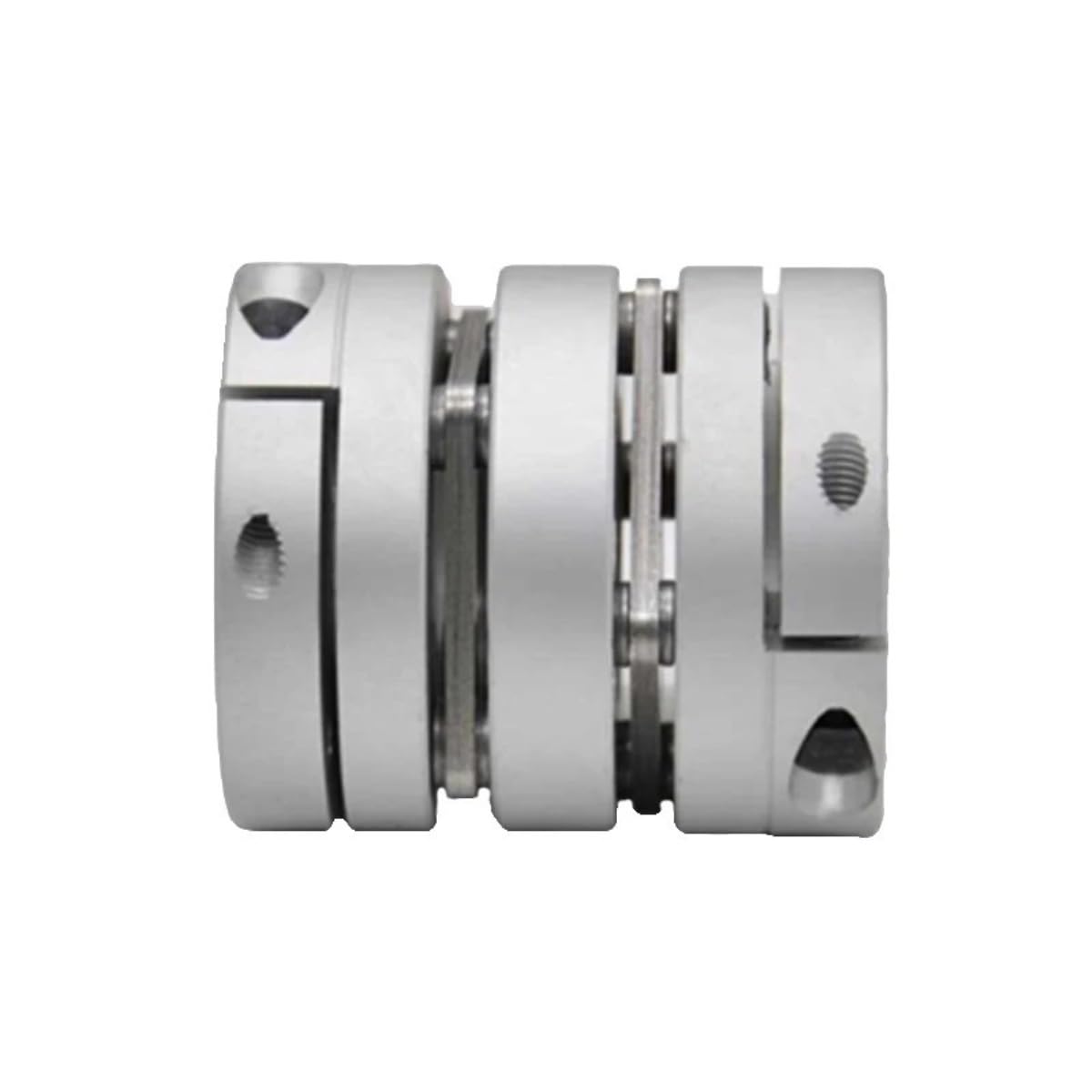 1PC D39L49 Flexible Doppel Membran Kupplung 39mm Durchmesser 49mm Lange Plum Welle Kupplung Schrittmotor Koppler Gerillt Elastisch(14mm to 14mm)