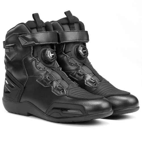 KEMIMOTO Motorcycle Boots with Quick-release Dial System for Easy on/off waterproof shoes for motorcycle KEMIMOTO Motorcycle Boots with Quick-release Dial System for Easy on/off