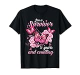 I Am A Survivor 5 Years And Counting Breast Cancer Awareness T-Shirt