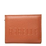 Rebelle Kleine Geldbörse für Damen, Knopfverschluss, Logo, Leder, 9 x 11 x 3 cm
